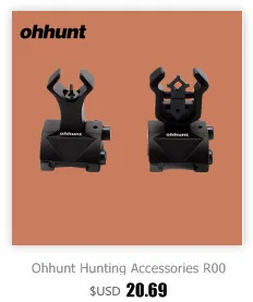 Ohhunt Охота AR 15 M16 передний задний прицел набор быстрого перехода полимер флип-вверх прицелы с Пикатинни рельс для 1913 поручней
