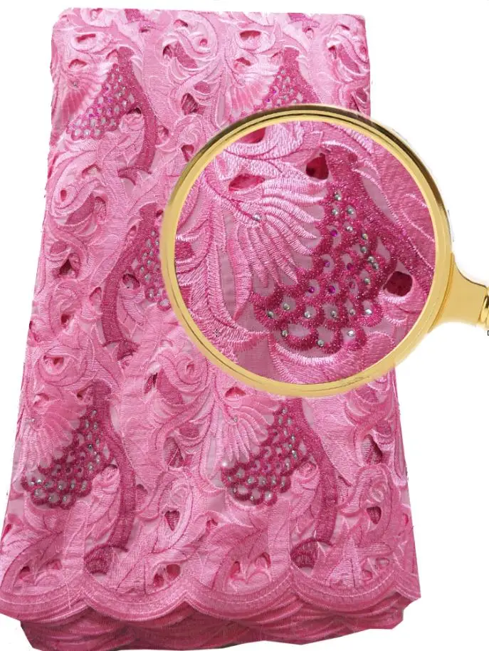 Free Shipping pink High quality latest african swiss voile lace embroidered Swiss Voile Lace-JL003 | Дом и сад