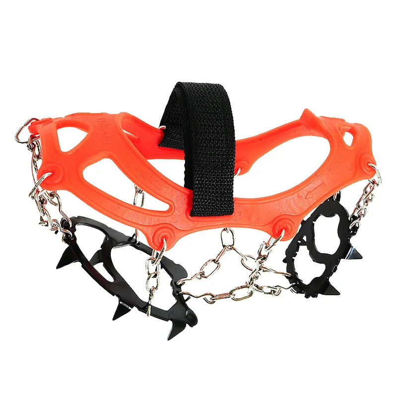 

12 teeth claw outdoor manganese steel antiskid chain mountaineering shoes climbing crampons harness gear snow shoese