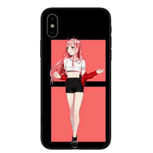 Мягкий термополиуретановый чехол Dois querida na FRANXX аниме Zero Two DIY Pintado Bonito Acessorios для телефона для iphone X 8 7 6 5 4 Plus - Цвет: TPU