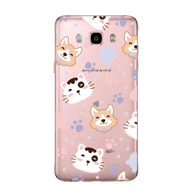 Мягкий прозрачный чехол для телефона из ТПУ с изображением кактуса Samsung J3 J5 J7 S6 S7 S8