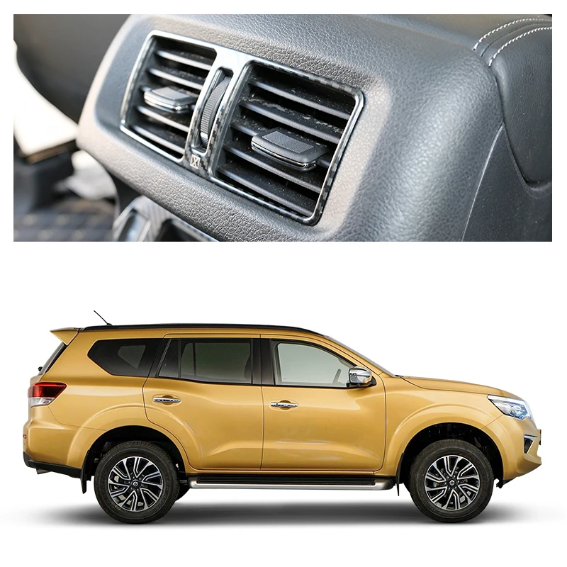 Car Styling Rear Air Vent Outlet Cover Trim Frame Decoration Chrome For Nissan Terra 2018 2019 | Автомобили и мотоциклы