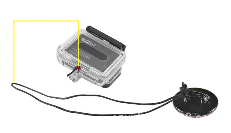Защитный страховочный ремень с защитой от падения+ наклейка для Gopro Hero 5 4 3 2 SJCAM SJ4000 Чехол для автомобильного шлема