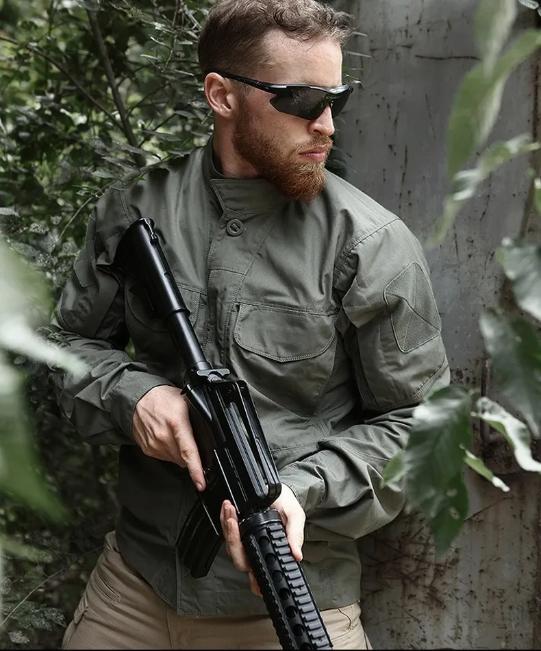 Новейшая тактическая рубашка с длинным рукавом, военная тактическая Униформа для солдат, высокое качество, мульти-карманы, карго, рубашки, камуфляжная одежда