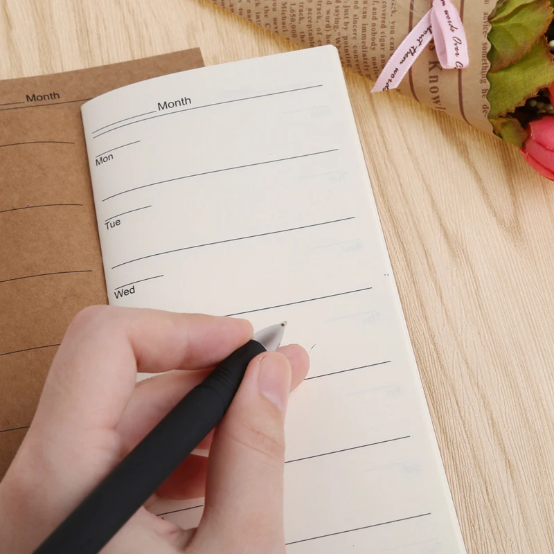 1 шт. винтажный блокнот Еженедельный план дневник планировщик для детей офисные и