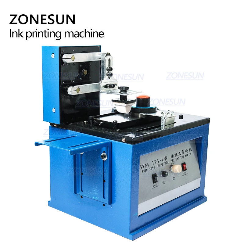 Автоматический коврик ZONESUN Электрический струйный принтер печатная машина для