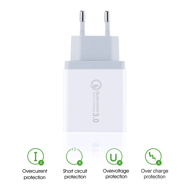 9 в 12 В 1.5A Быстрая зарядка QC 3 0 18 Вт USB быстрое зарядное устройство для samsung galaxy s8 s9