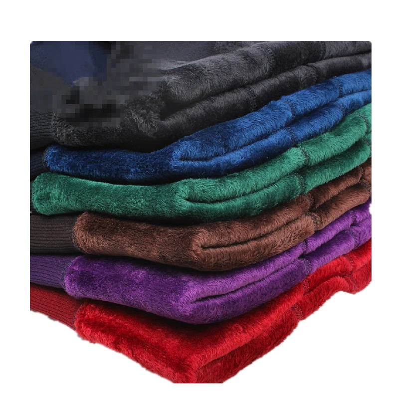 

YRRETY Ladies Knitted Plus Velvet Leggings Winter Thicken Fur Warm High Elastic Slim Women Soft Cotton Fleece Lining Pants XXXL