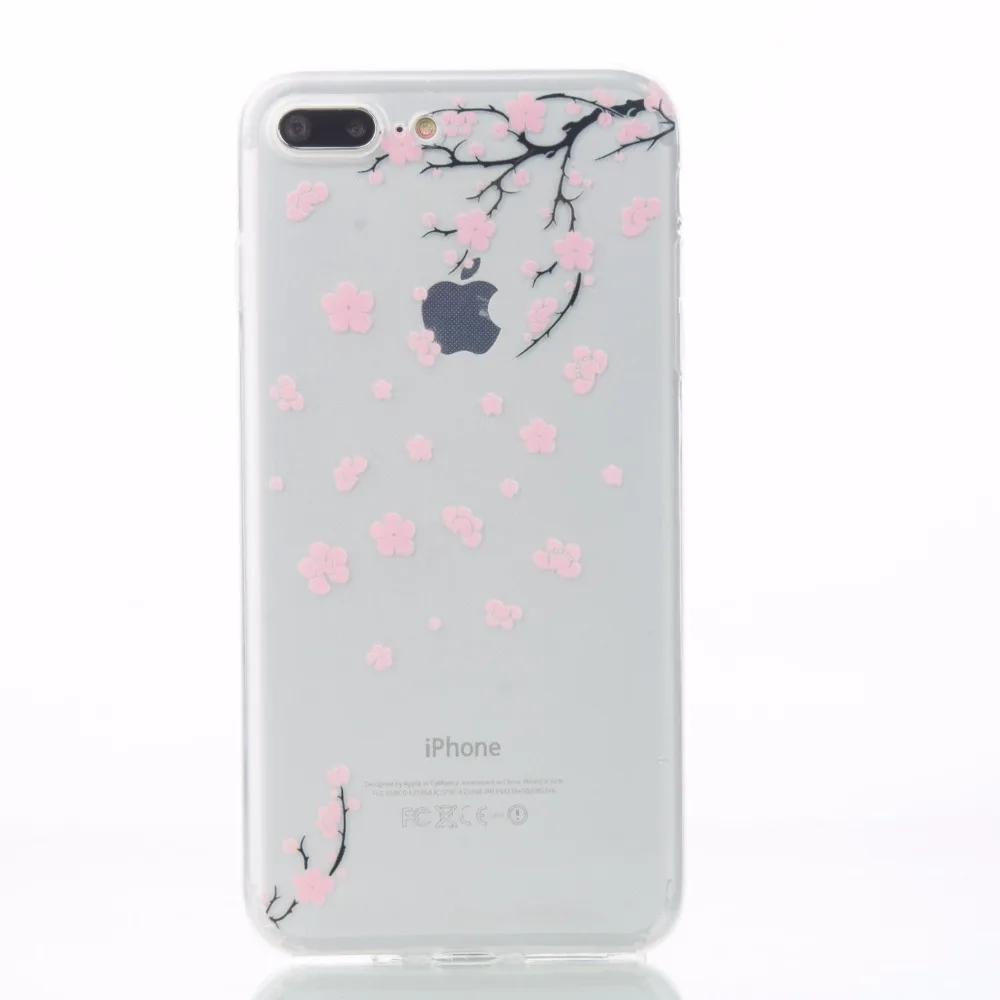Роскошный цветок прозрачность Мягкие TPU чехол для телефона Apple iPhone 7 Plus | Мобильные