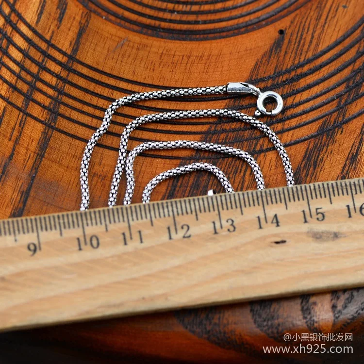 Ожерелье из серебра 925 пробы для мужчин и женщин длиной 50 см|necklace designer|necklace for