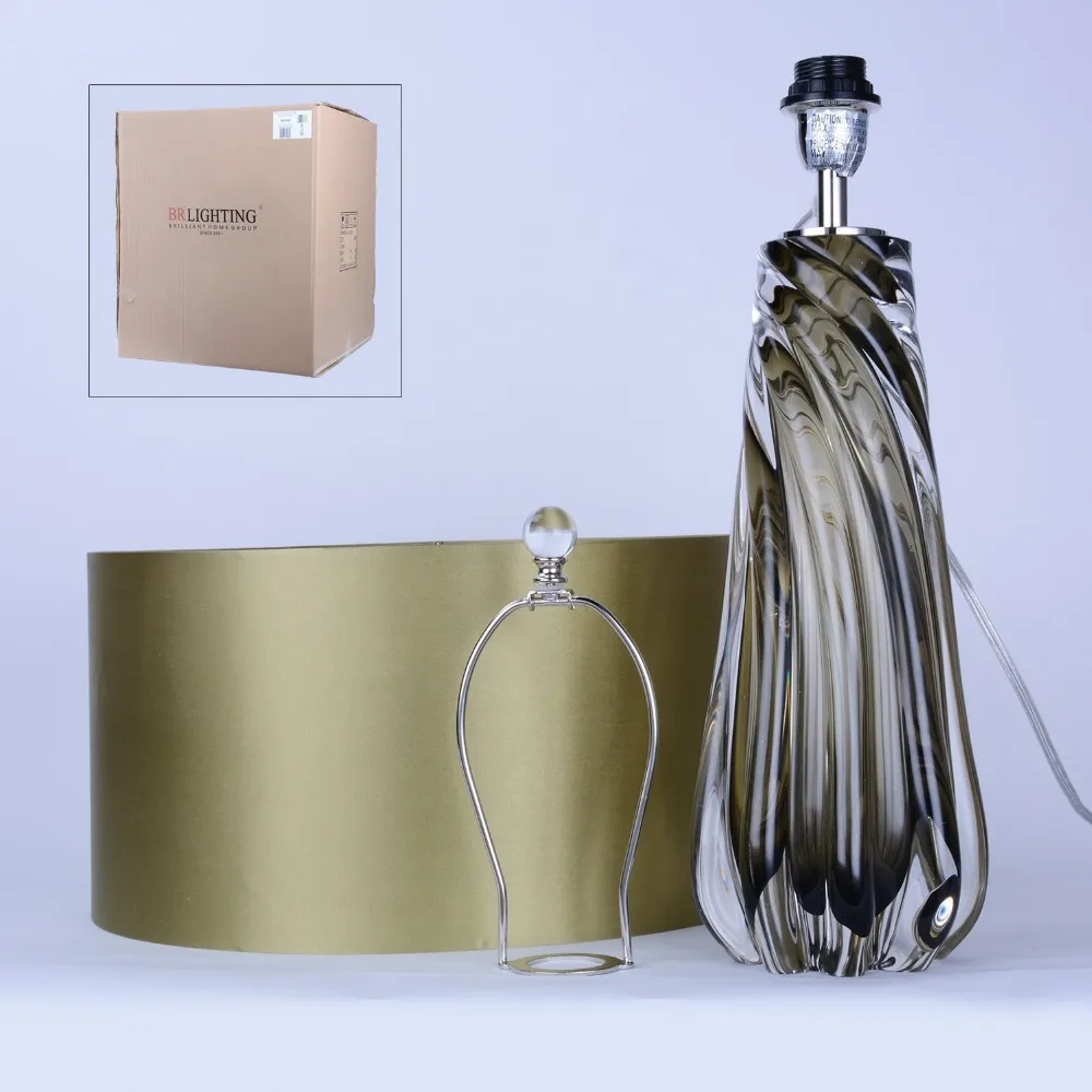 Living Room Lamp 2018 Newest Design ZhongShan Metal Coloured Glaze Vase Glass Table for Bedroom Light 3020 | Освещение