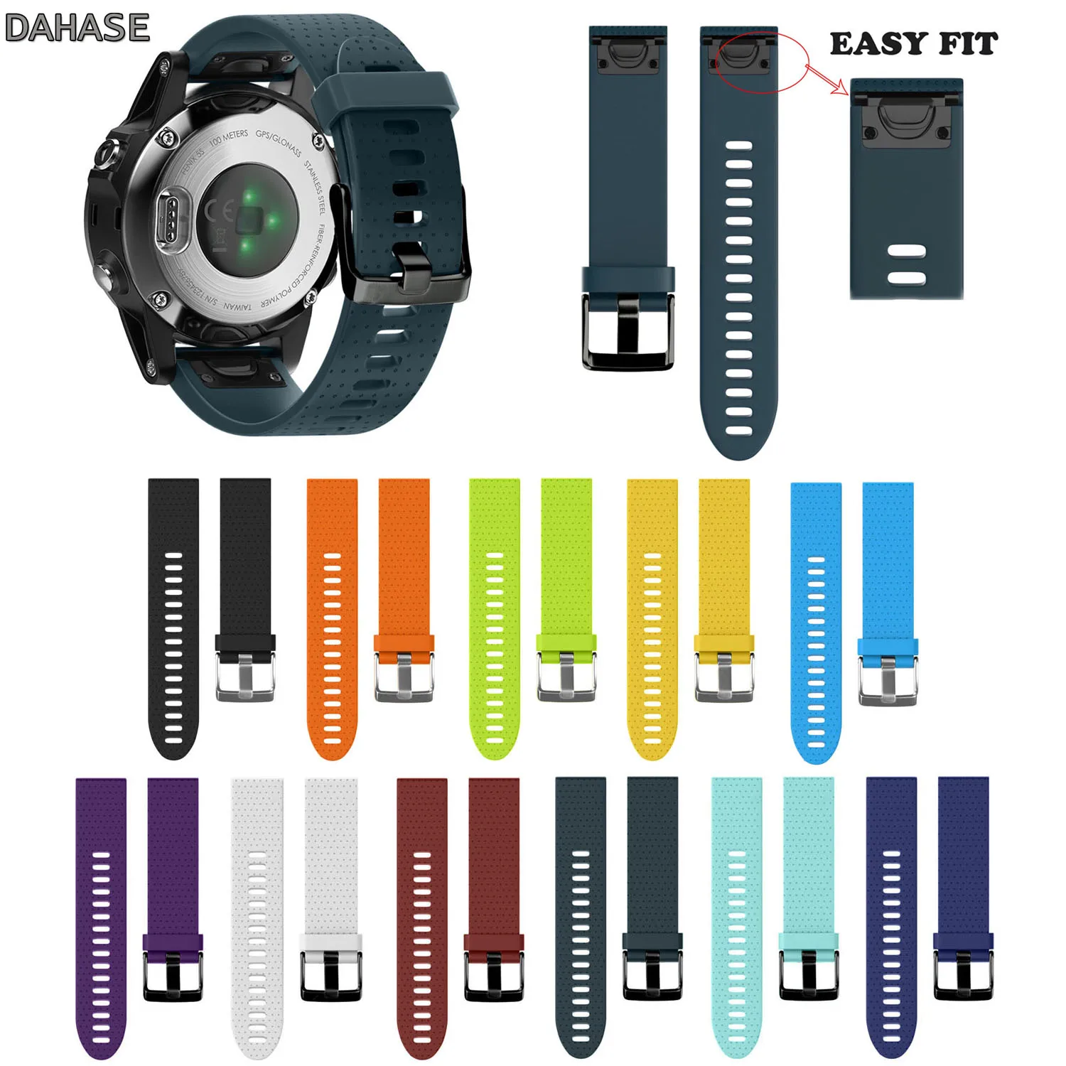Ремешок для часов Garmin Fenix 20 мм быстросъемный силиконовый ремешок 5S|Ремешки часов|