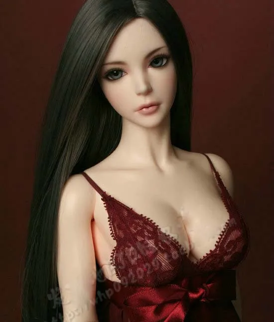 Парик для шарнирной куклы 1/3 1/4 1/6 1/8 черный прямой парик куклы|1/6 bjd wig|bjd wig1/6 |