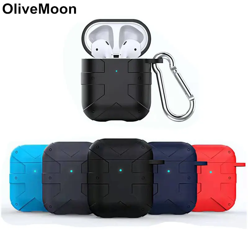 Чехол для наушников Airpods 2 мягкий силиконовый чехол с Bluetooth противоударный