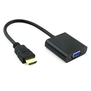 HDMI-compatible Input to VGA Female Output Projectors Monitors Adapter PC Laptop Black аксессуар palmexx hdmi vga px hdmi vga