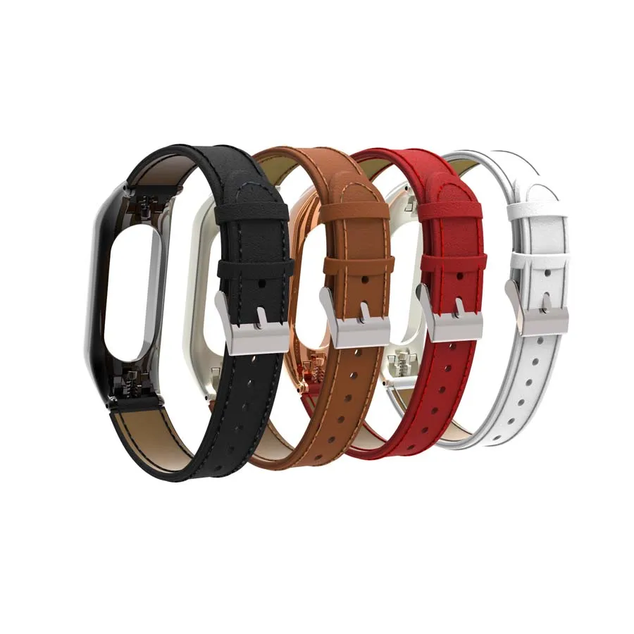 Кожаный ремешок для Mi Band 3 сменный Браслет Xiaomi NFC аксессуары 3|Смарт-аксессуары| |