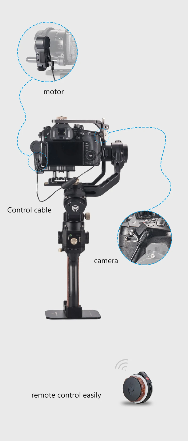 Tilta ядра-N Follow Focus камера с двигателем Управление кабель для выносной Управление sony A6 7 9 Panasonic GH5 GH5 GH5s BMPCC ARRI