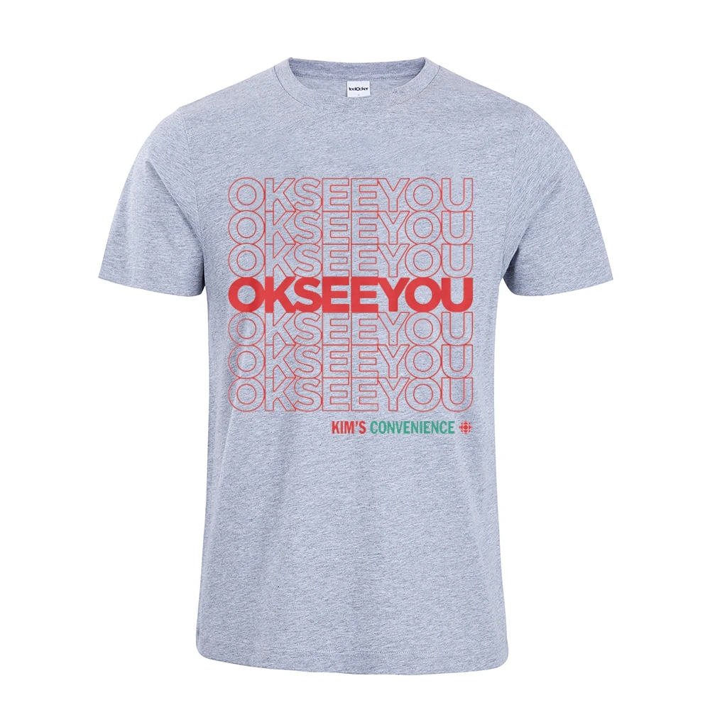 

OK SEE YOU KIMS CONVENIENCE printing tshirt for men and man full size