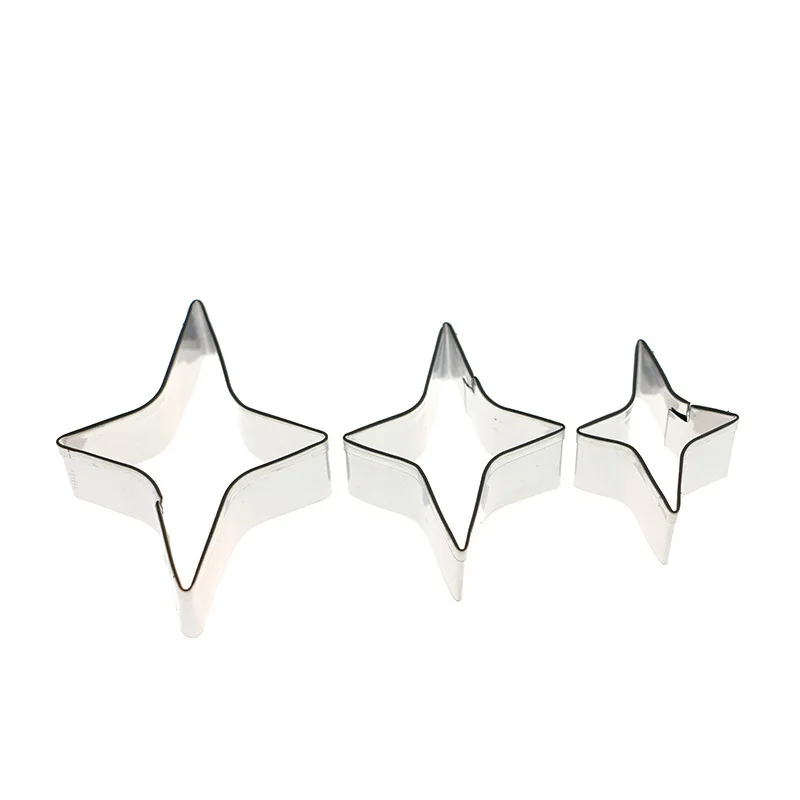 Абрикосовая формочка для печенья в форме звезд из нержавеющей стали 3 шт./лот