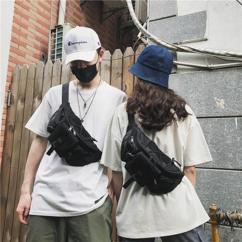 Поясная сумка для мальчиков и девочек с черным пояском сумки Fanny Pack