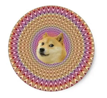 

1.5inch Doge Wow All Hail Hypnodoge Classic Round Sticker