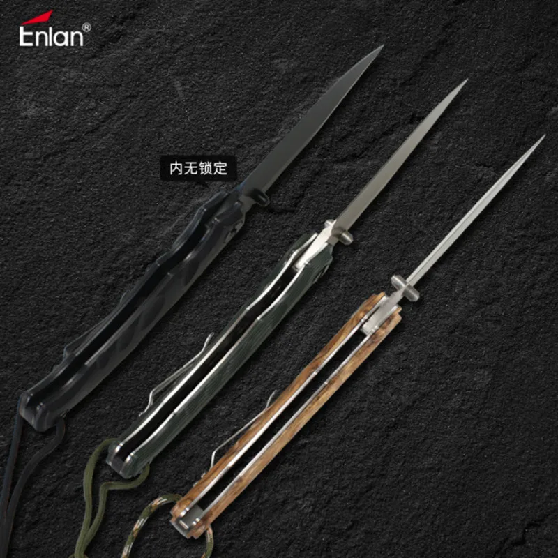 12 шт./лот Enlan EW039 8cr13 складной нож с деревянной ручкой инструмент для выживания
