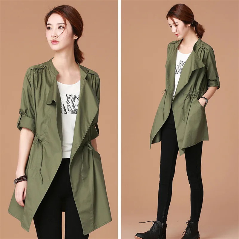 Новинка 2017 весенние туфли/Повседневная Женская Тренч Элегантный регулируемый