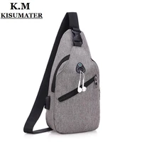 hot casual usb charging chest pack single shoulder bags unisex chest bag crossbody bags women anti theft back bag free shipping