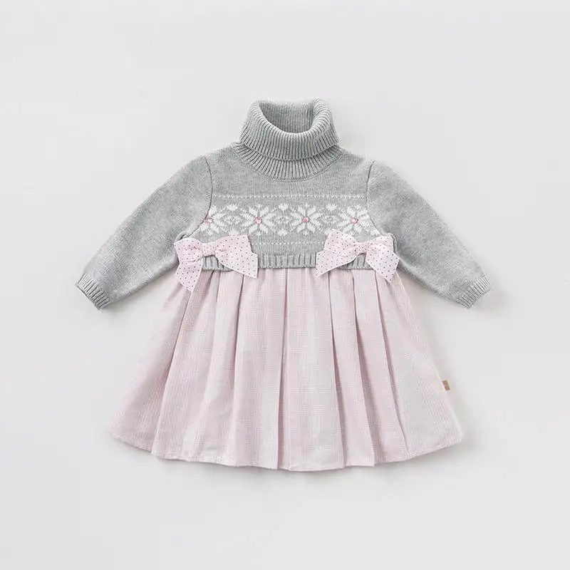 Dave bella autumn infant baby girl's fashion dress kids birthday party toddler children woolen DB8430 | Детская одежда и обувь
