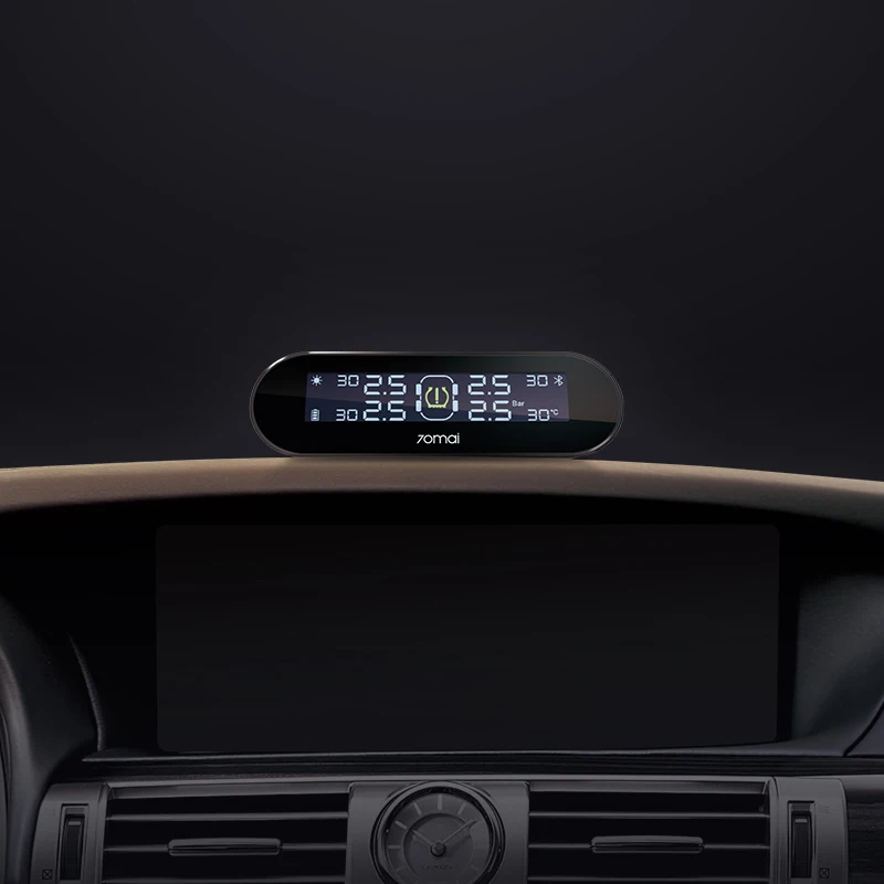 70mai TPMS монитор давления в шинах Bluetooth автомобильное давление Солнечная USB Двойная