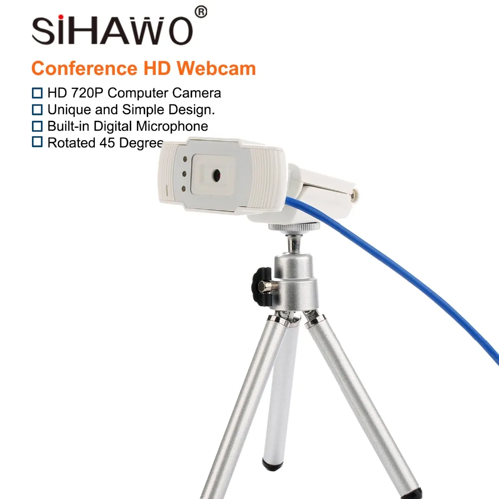 1280x720P Webcam 12M Pixels Computer HD Web Camera Built-in Microphone With Support Frame For Desktop And Laptop | Компьютеры и офис
