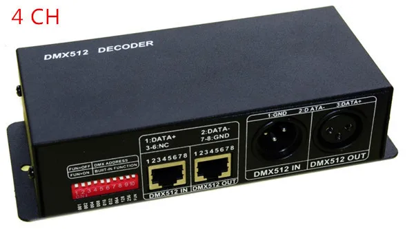 

Высококачественный 1 шт. 4x4A DMX декодер светодиодный контроллер DC12V-24V 4A каждый цвет светодиодный декодер используется для светодиодной лампы