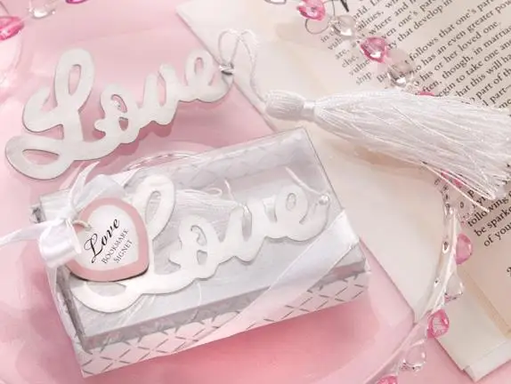 Свадебные сувениры металлическая кисточка Закладка журнал книга отметка