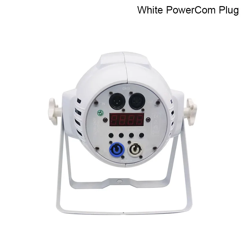 White PowerCon Plug Светодиодный прожектор из алюминиевого сплава 18x18 Вт RGBWA+ UV 6в1, сценическое освещение, светодиодный прожектор, DJ проектор, освещение для свадьбы, шоу, Вечерние огни - Цвет: White PowerCon Plug