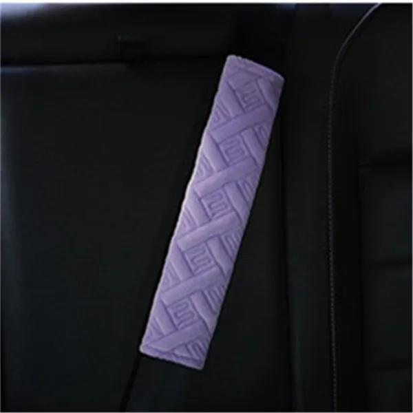 Purple 2X чехол для ремня безопасности автомобиля Стайлинг Наплечные колодки Мягкие плюшевые автомобильные аксессуары ремень безопасности плечевой протектор ремень безопасности Чехол - Название цвета: Purple