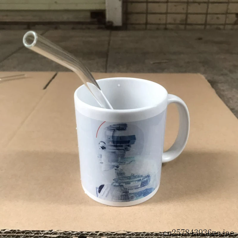 100 шт стеклянные соломинки многократного использования изгиб питьевой соломы