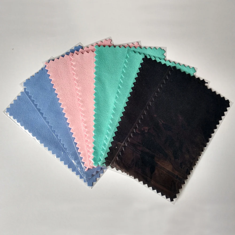 

Pink with Plastic Bag Silver Polishing Cloth for 925 silver Golden Jewelry necessity cleaner partner tools Quality 100pcs/lot