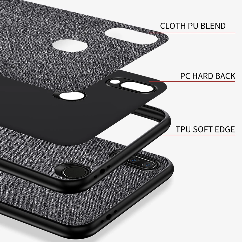 Matte Cloth Case For Coque Xiaomi Redmi Note 6 5 7 Pro 6A Plus Luxury Back Cover Pocophone F1 Go Fundas |