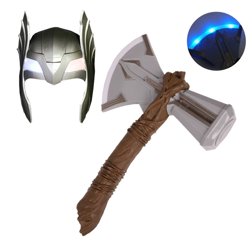 Звуковая вспышка Тор Топор молот Stormbreaker детские игрушки оружие для косплея роль