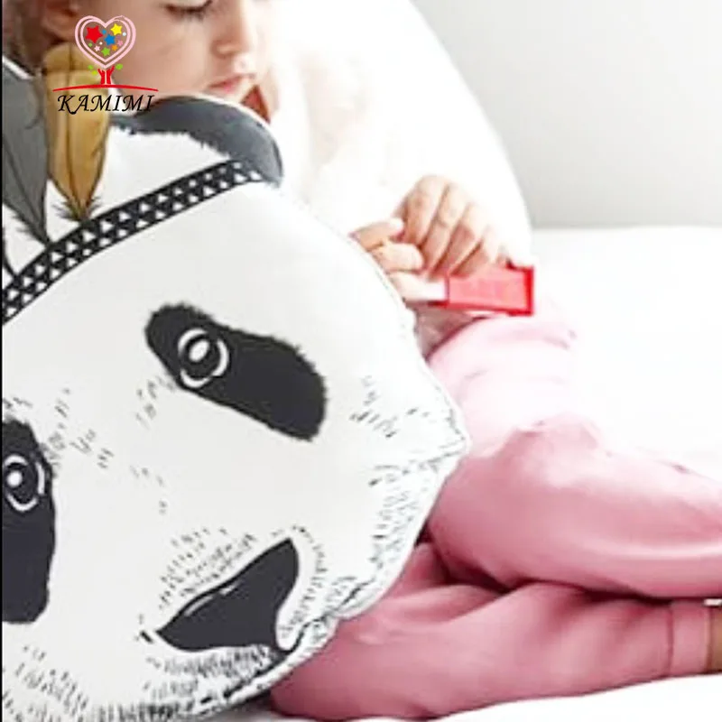 KAMIMI детская подушка для сна мультяшная игрушка с принтом панды комплекты детской