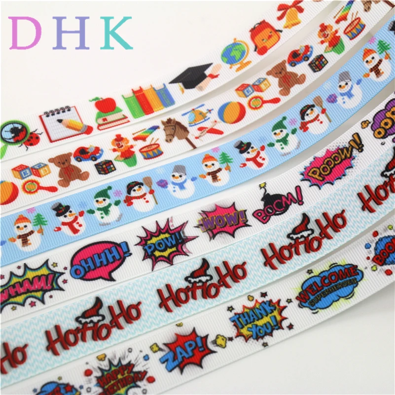 DHK 50 ярдов школа pow hohoho цирковые печатные ретро-Луки Головные уборы украшения