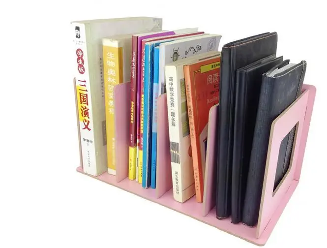Деревянные DIY настольные журналы и книги для хранения CD DVD полки для хранения книжный Дисплей Полка Подставка сетчатый стол органайзер металлический Deskt
