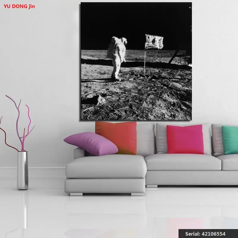 The moon портрет классическая картина маслом Рисование Искусство спрей без рамки