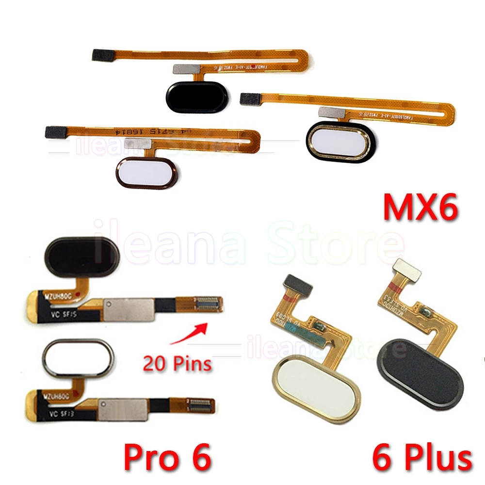 Кнопка Home Back сенсорный ID датчик отпечатков пальцев гибкий кабель для Meizu MX6 MX Pro 6