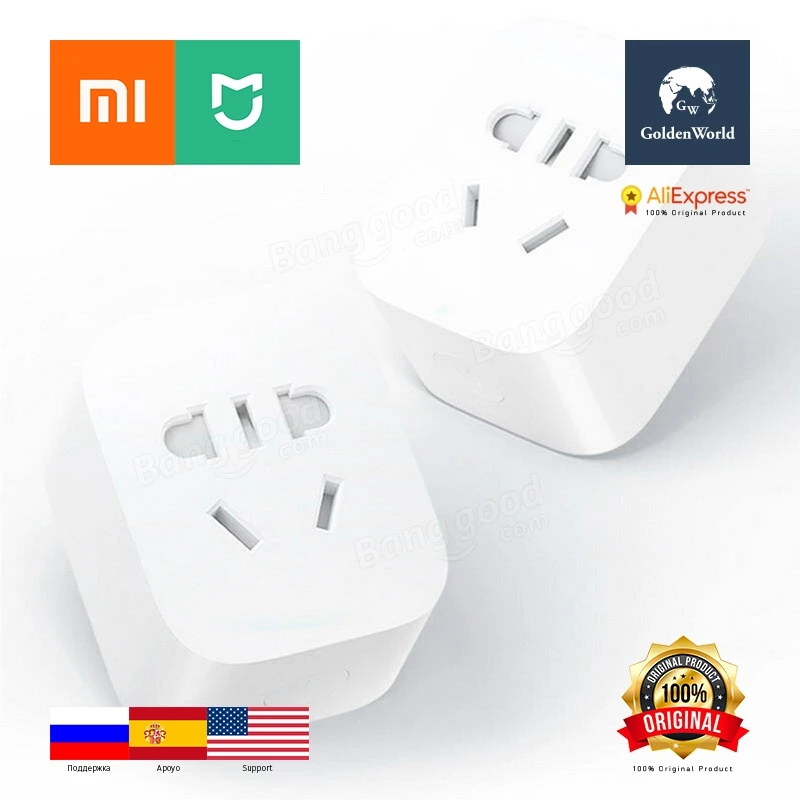 Оригинальный Xiaomi mijia умный дом zigbee версия Смарт гнездо работа с