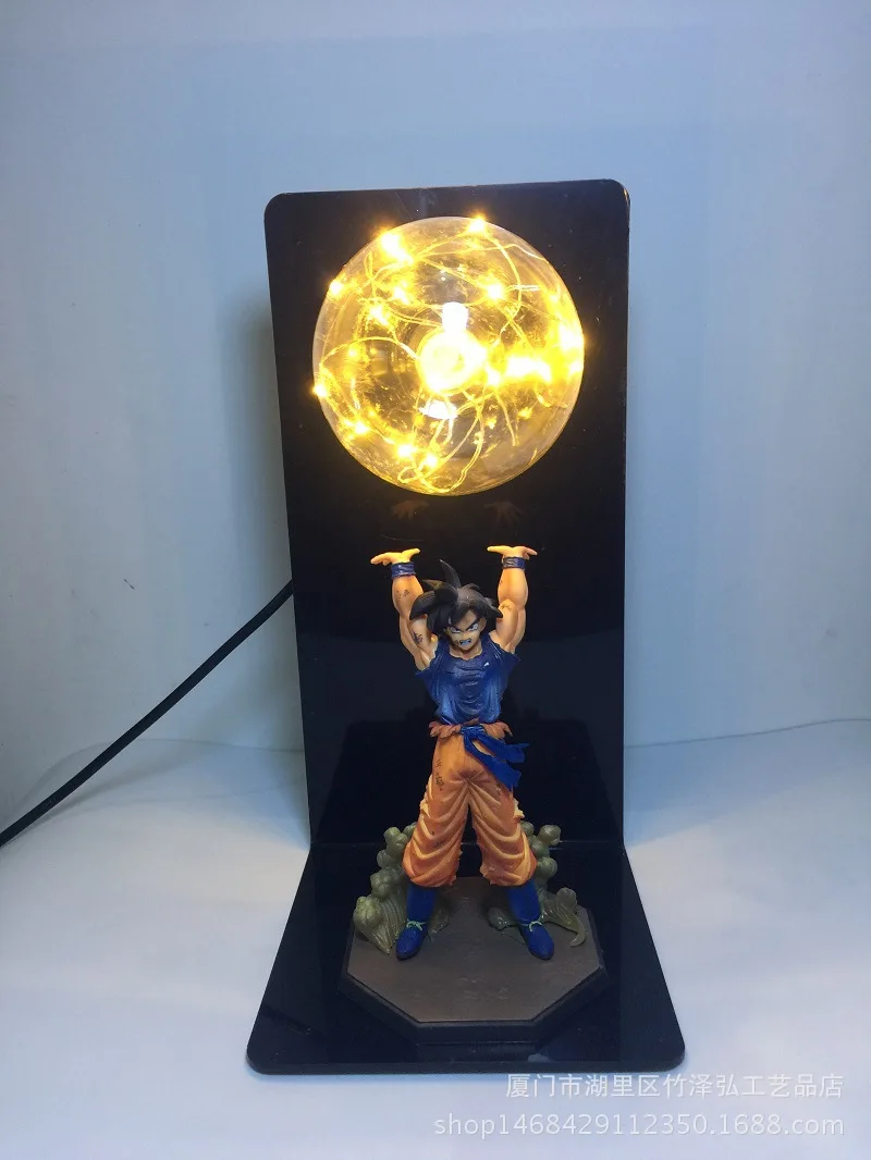 E Dragon Ball Goku силовые бомбы ночник Креативный светодиодный настольный светильник для спальни кабинет Декор новинка подарок для детей игрушки Фигурки подарок - Цвет: E