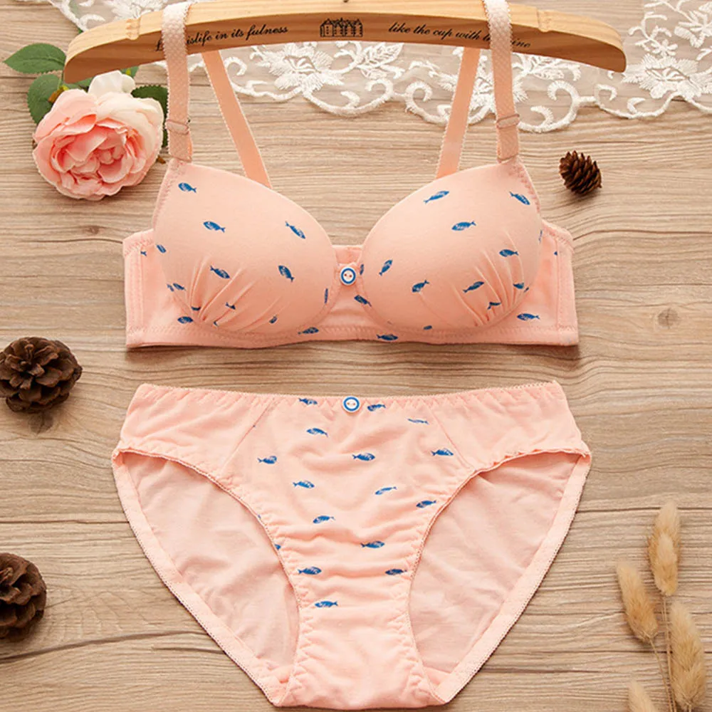 Женский комплект нижнего белья сексуальный бюстгальтер без косточек на