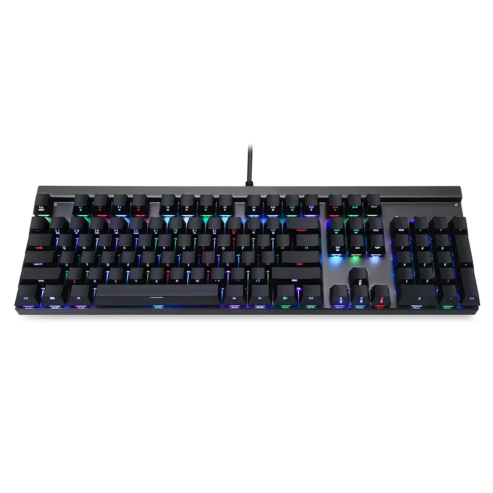 2019 Горячая Механическая игровая клавиатура RGB с подсветкой 104 клавиши