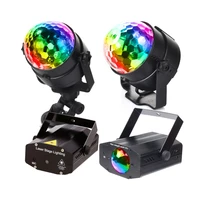 dj disco ball sound activated laser projector rgb stage effect light lamp music christmas party holiday lighting 5v usb 110 220v
