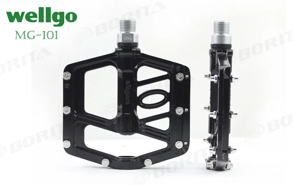 Wellgo MG-101 педаль MTB Горный Maganesium Сверхлегкий Противоскользящий герметичный подшипник велосипедные педали, велосипедные аксессуары многоцветные